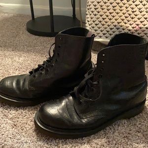 Black Embossed Dr. Marten Pascal Boot